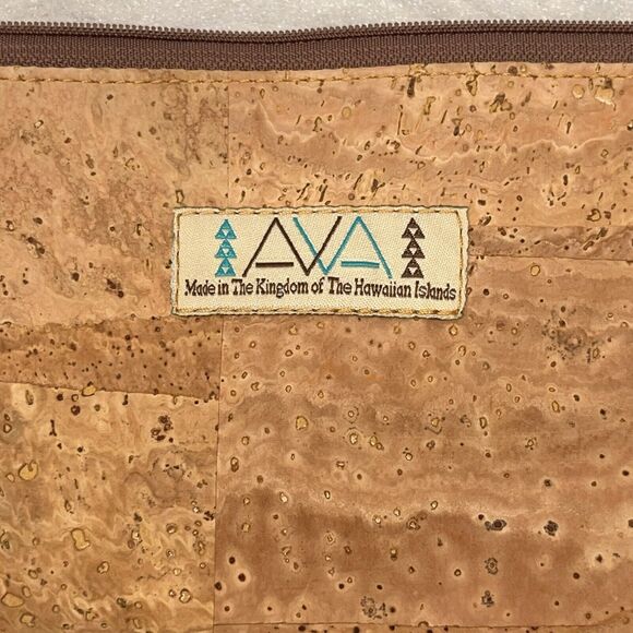 Sew Da Kine Hawaiian Purse Cork Fabric Cross Body Bag Handbag Shoulder Small 7" - Picture 4 of 8